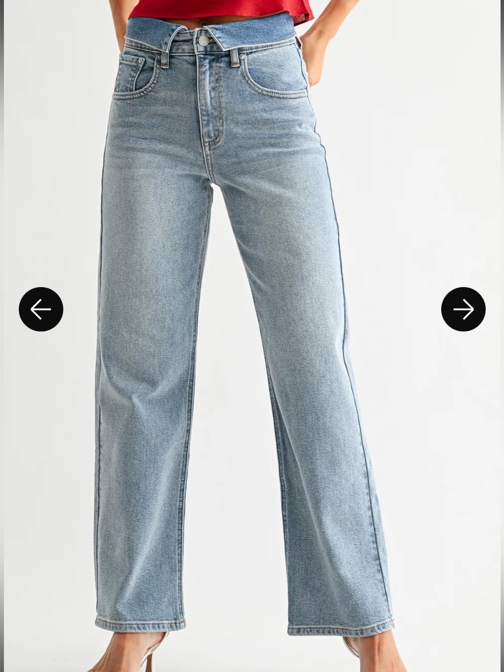 JBD. // NOVA FOLDED WAIST STRAIGHT